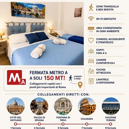 Dreams In Vaticano - Metro A 公寓 罗马
